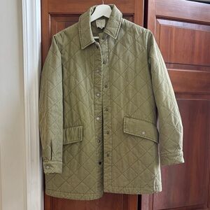 Joie Quilted Olive Jacket for Men